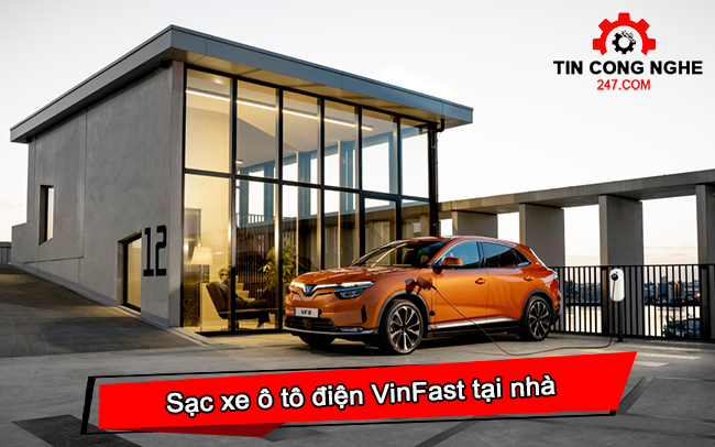 cách sạc xe ô tô điện VinFast tại nhà