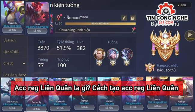 Acc reg Liên Quân là gì