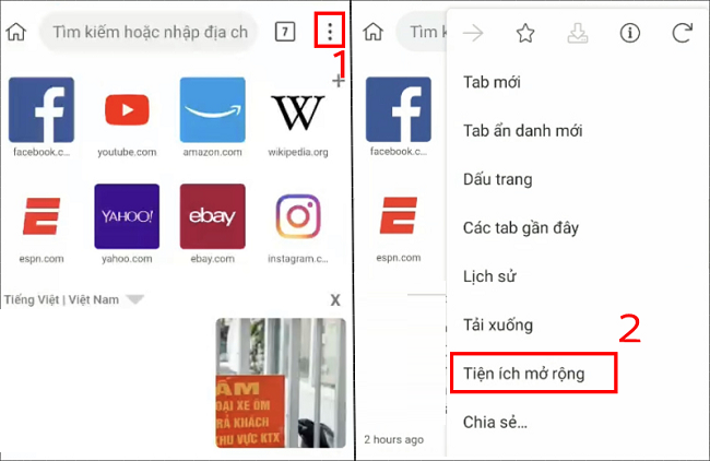 cua hang truc tuyen chrome cho Android