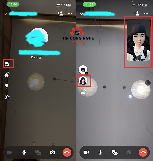 gọi video bằng ảnh 3D trên Messenger