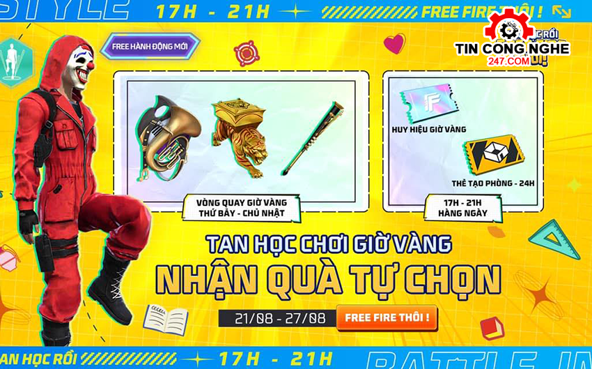 Sự kiện Free Fire Giờ Vàng