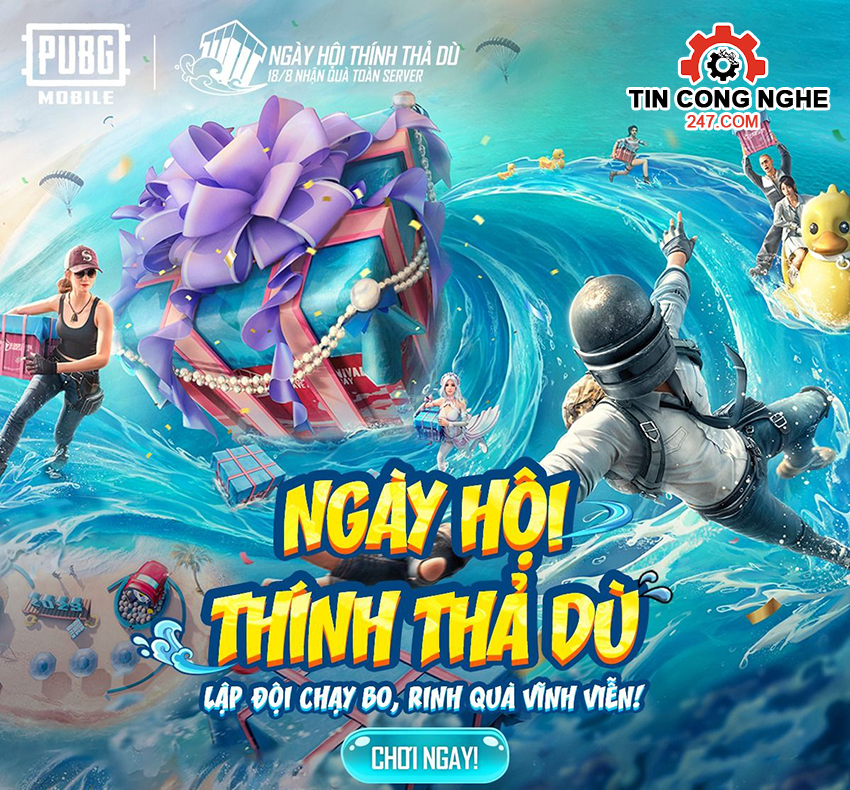 Sự kiện PUBG 18/8: Ngày hội thính thả dù