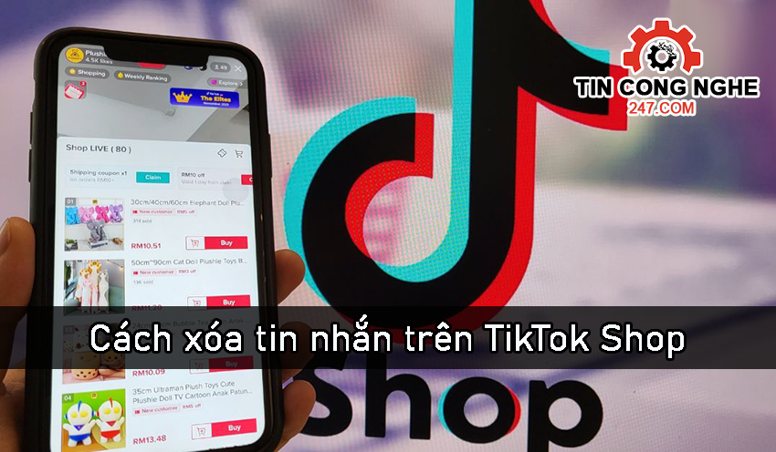 Cách xóa tin nhắn trên TikTok Shop