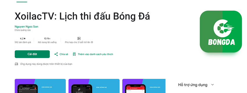 link web app xem bong da lau