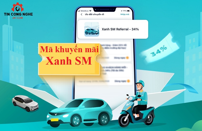 ma khuyen mai taxi xanh sm