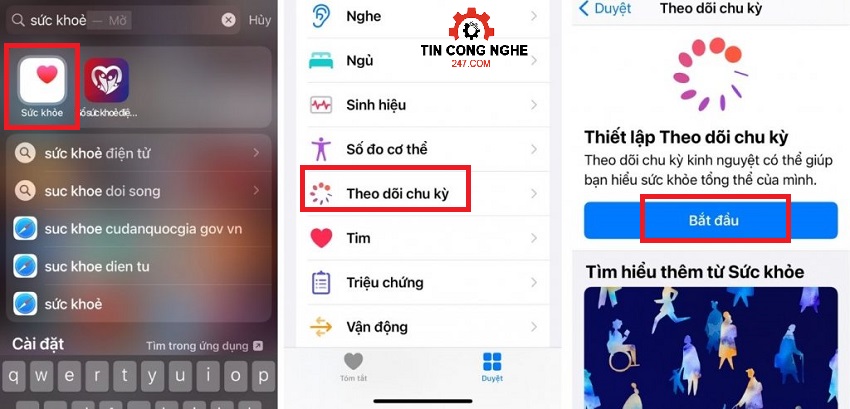 theo doi chu ky kinh nguyet tren iPhone