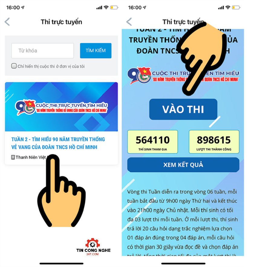 app thanh nien viet nam bi loi