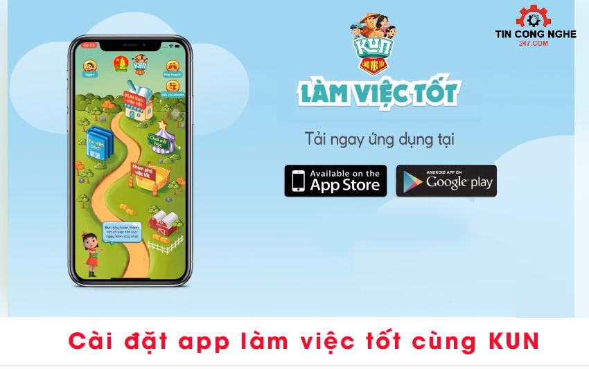 cai dat app lam viec tot cung kun