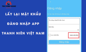 lay lai mat khau dang nhap app thanh nien viet nam