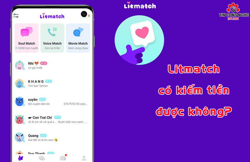 Litmatch co kiem duoc tien khong