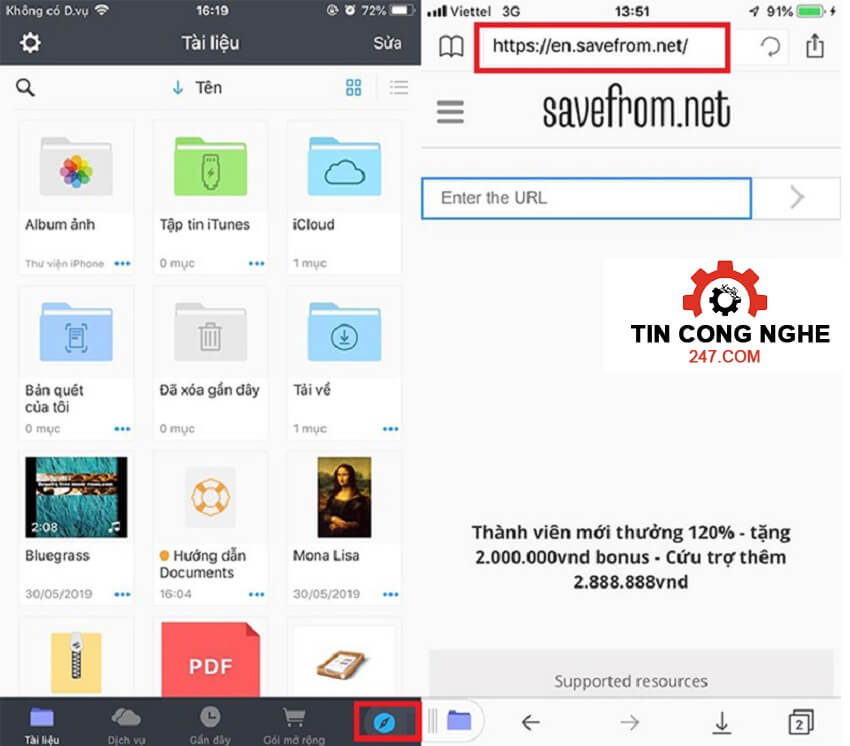 app tai video youtube ve iphone