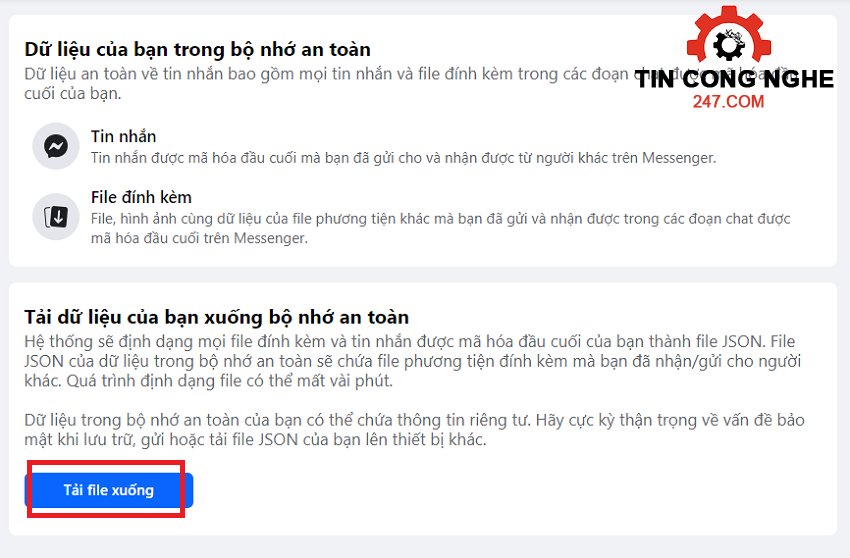 cach tat ma hoa dau cuoi messenger