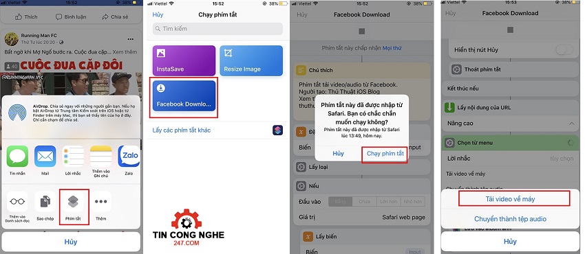 app tai video facebook ve iphone