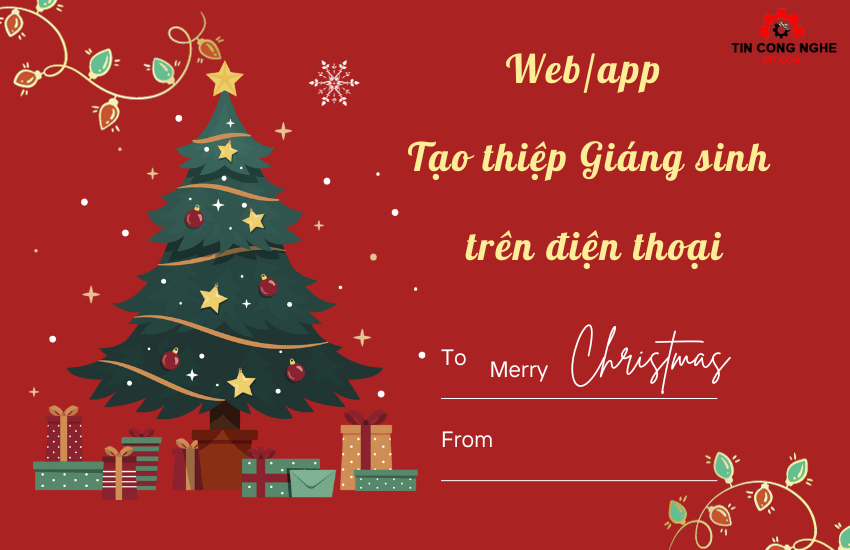 web app tao thiep giang sinh online tren dien thoai