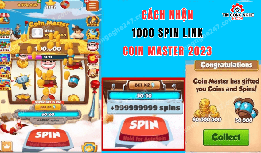 1000 spin link coin master 2023 mien phi hom nay