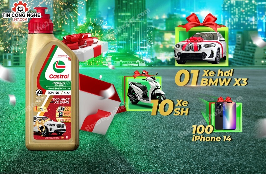 khuyen mai nhot Castrol trung thuong 2024